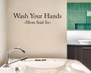 Wash Your Hands Quotes Wall Art Stickers
